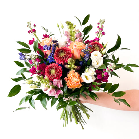 flowers_Colorful Mix • Seasonal • Hand-Tied Bouquet.