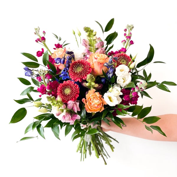 flowers_Colorful Mix • Seasonal • Hand-Tied Bouquet.